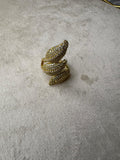 anello foglia -oro